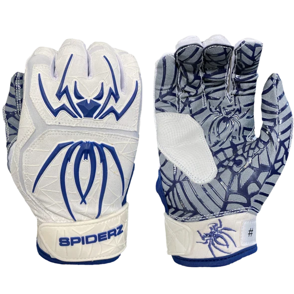 2022 Spiderz HYBRID Batting Gloves: White/Navy 3 2022 Spiderz HYBRID Batting Gloves: White/Navy