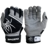 2022 Spiderz PRO Model Batting Gloves: Black/Grey -Deals Baseball Glove Store 2022SpiderzPRO Black White