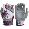 2022 Spiderz PRO Model Batting Gloves: White/Navy/Red -Deals Baseball Glove Store 2022SpiderzPRO White NavyBlue Red