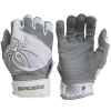 2022 Spiderz PRO Model Batting Gloves: White/Grey -Deals Baseball Glove Store 2022 Spiderz White Grey Pro