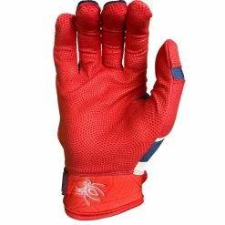 2023 Spiderz Pro Model Batting Gloves: White/Red/Navy -Deals Baseball Glove Store 2023SpiderzProModelBattingGloves White Red Navy2023SpiderzProModelBattingGloves White Red Navy 2