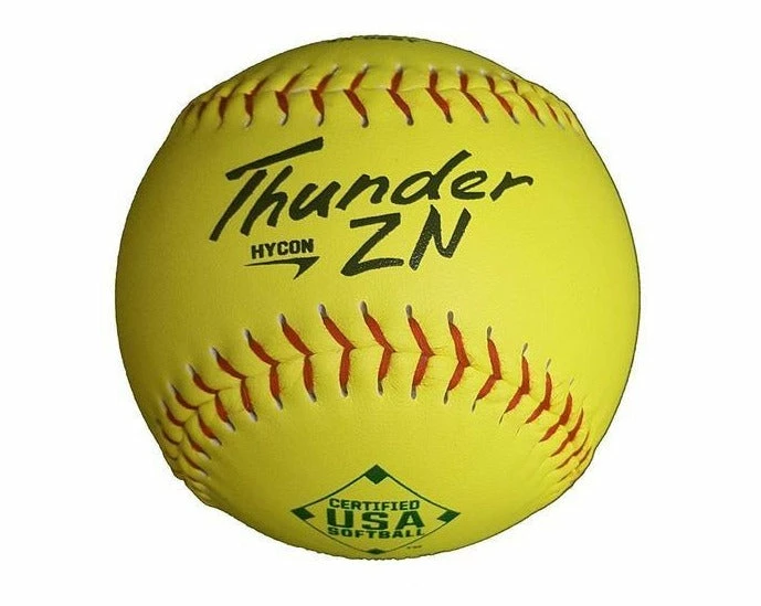 Dudley Thunder ZN HYCON 12" USA/ASA Slowpitch Softballs (DOZEN): 4A068Y 3 Dudley Thunder ZN HYCON 12" USA/ASA Slowpitch Softballs (DOZEN): 4A068Y