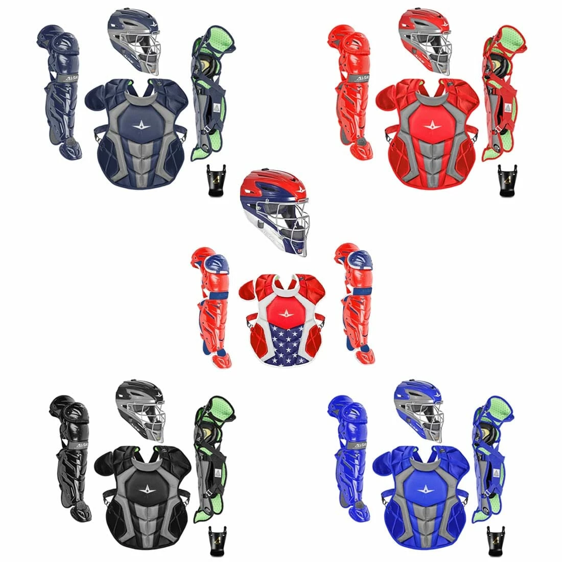 All-Star S7 Axis Elite (Ages 9-12) Catcher's Kit NOCSAE Approved: CKCC912S7X 3 All-Star S7 Axis Elite (Ages 9-12) Catcher's Kit NOCSAE Approved: CKCC912S7X