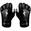 Bruce Bolt PREMIUM PRO Chrome Series Short Cuff Batting Gloves: Black -Deals Baseball Glove Store BB SC CHRB1