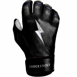 Bruce Bolt PREMIUM PRO Chrome Series Short Cuff Batting Gloves: Black 11 Bruce Bolt PREMIUM PRO Chrome Series Short Cuff Batting Gloves: Black -Deals Baseball Glove Store BB SC CHRB4