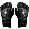 Bruce Bolt PREMIUM PRO Chrome Series Long Cuff Batting Gloves: Black 1 Bruce Bolt PREMIUM PRO Chrome Series Long Cuff Batting Gloves: Black -Deals Baseball Glove Store BLACKLONG