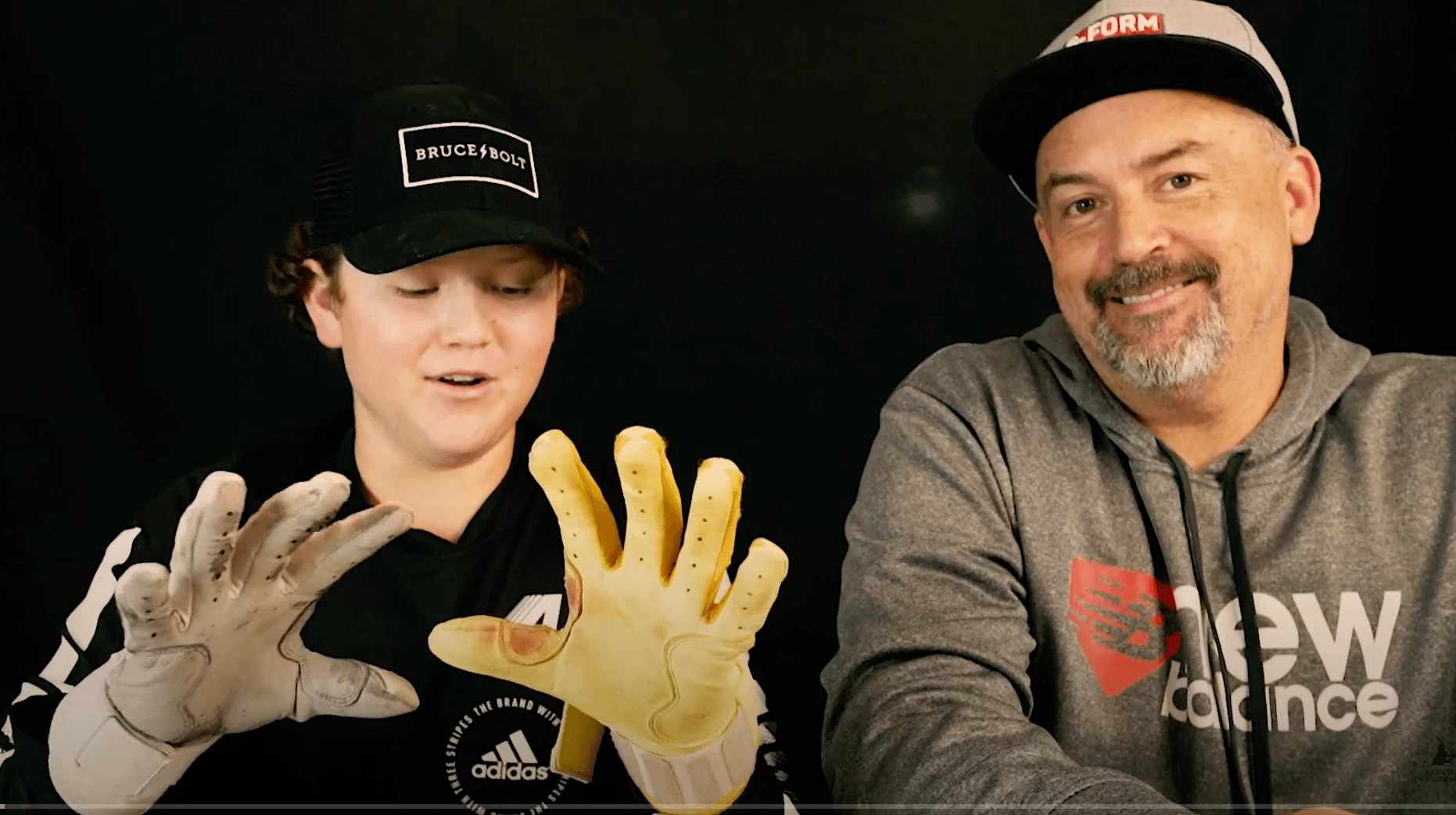 Bruce Bolt PREMIUM PRO Short Cuff Batting Gloves: Red 5 Bruce Bolt PREMIUM PRO Short Cuff Batting Gloves: Red - Image 3