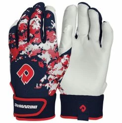 DeMarini Adult Digi Camo II Batting Gloves: WTD6113 -Deals Baseball Glove Store DeMarini Red White Blue Batting Gloves WTD6113NS