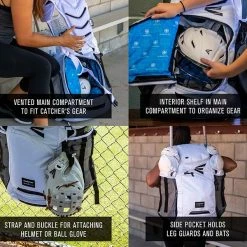 Easton Jen Schro Catcher's Backpack: 8073091 8 Easton Jen Schro Catcher's Backpack: 8073091 -Deals Baseball Glove Store Jen Catchers bag tech