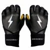 Bruce Bolt PREMIUM PRO Long Cuff Batting Gloves: Black 2 Bruce Bolt PREMIUM PRO Long Cuff Batting Gloves: Black -Deals Baseball Glove Store LC BLKG HERO