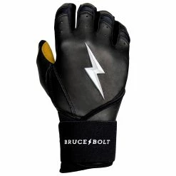 Bruce Bolt PREMIUM PRO Long Cuff Batting Gloves: Black 18 Bruce Bolt PREMIUM PRO Long Cuff Batting Gloves: Black -Deals Baseball Glove Store LC BLKG RIGHT