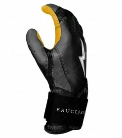 Bruce Bolt PREMIUM PRO Long Cuff Batting Gloves: Black 19 Bruce Bolt PREMIUM PRO Long Cuff Batting Gloves: Black -Deals Baseball Glove Store LC BLKG SIDE