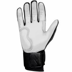 Bruce Bolt PREMIUM PRO Chrome Series Long Cuff Batting Gloves: Black -Deals Baseball Glove Store LC CHRB PALM