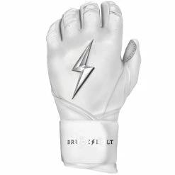 Bruce Bolt PREMIUM PRO Chrome Series Long Cuff Batting Gloves: White 13 Bruce Bolt PREMIUM PRO Chrome Series Long Cuff Batting Gloves: White -Deals Baseball Glove Store LC CHRW LEFT