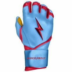 Bruce Bolt PREMIUM PRO BADER Series Long Cuff Batting Gloves: Baby Blue 12 Bruce Bolt PREMIUM PRO BADER Series Long Cuff Batting Gloves: Baby Blue -Deals Baseball Glove Store LC HBB RIGHT