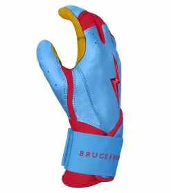 Bruce Bolt PREMIUM PRO BADER Series Long Cuff Batting Gloves: Baby Blue 13 Bruce Bolt PREMIUM PRO BADER Series Long Cuff Batting Gloves: Baby Blue -Deals Baseball Glove Store LC HBB SIDE