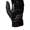 Miken Softball MK7X Adult Black And Gold Batting Gloves: MBGGLD-BLK -Deals Baseball Glove Store MBGGLDblack1