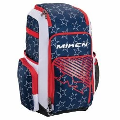 Miken Deluxe Slowpitch Backpack: MBA004 -Deals Baseball Glove Store MikenDeluxeSlowpitchBackpack MBA004 StarsandStripes