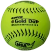 Worth 12" Super Gold Dot NSA Slowpitch Softballs 44/400 (Dozen): NI12SY