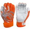 2022 Spiderz PRIZM Batting Gloves: Orange/Silver -Deals Baseball Glove Store PRIZM OrangeSilver