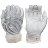 2022 Spiderz PRIZM Batting Gloves: White/Silver -Deals Baseball Glove Store PRIZM WhiteSilver