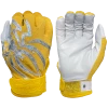 2022 Spiderz PRIZM Batting Gloves: Yellow/Silver -Deals Baseball Glove Store PRIZM YellowSilver