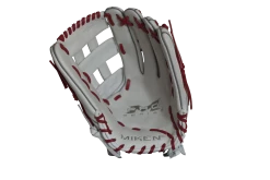Miken Pro Series 13.5" Slow Pitch Fielding Glove - White/Scarlet: PRO135WS 8 Miken Pro Series 13.5" Slow Pitch Fielding Glove - White/Scarlet: PRO135WS -Deals Baseball Glove Store PRO135WS FRONT