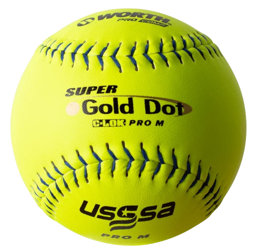 Worth 12" Super Gold Dot PRO M USSSA Slowpitch Softballs (Dozen): UM12CY 8 Worth 12" Super Gold Dot PRO M USSSA Slowpitch Softballs (Dozen): UM12CY -Deals Baseball Glove Store ProMBallcopy