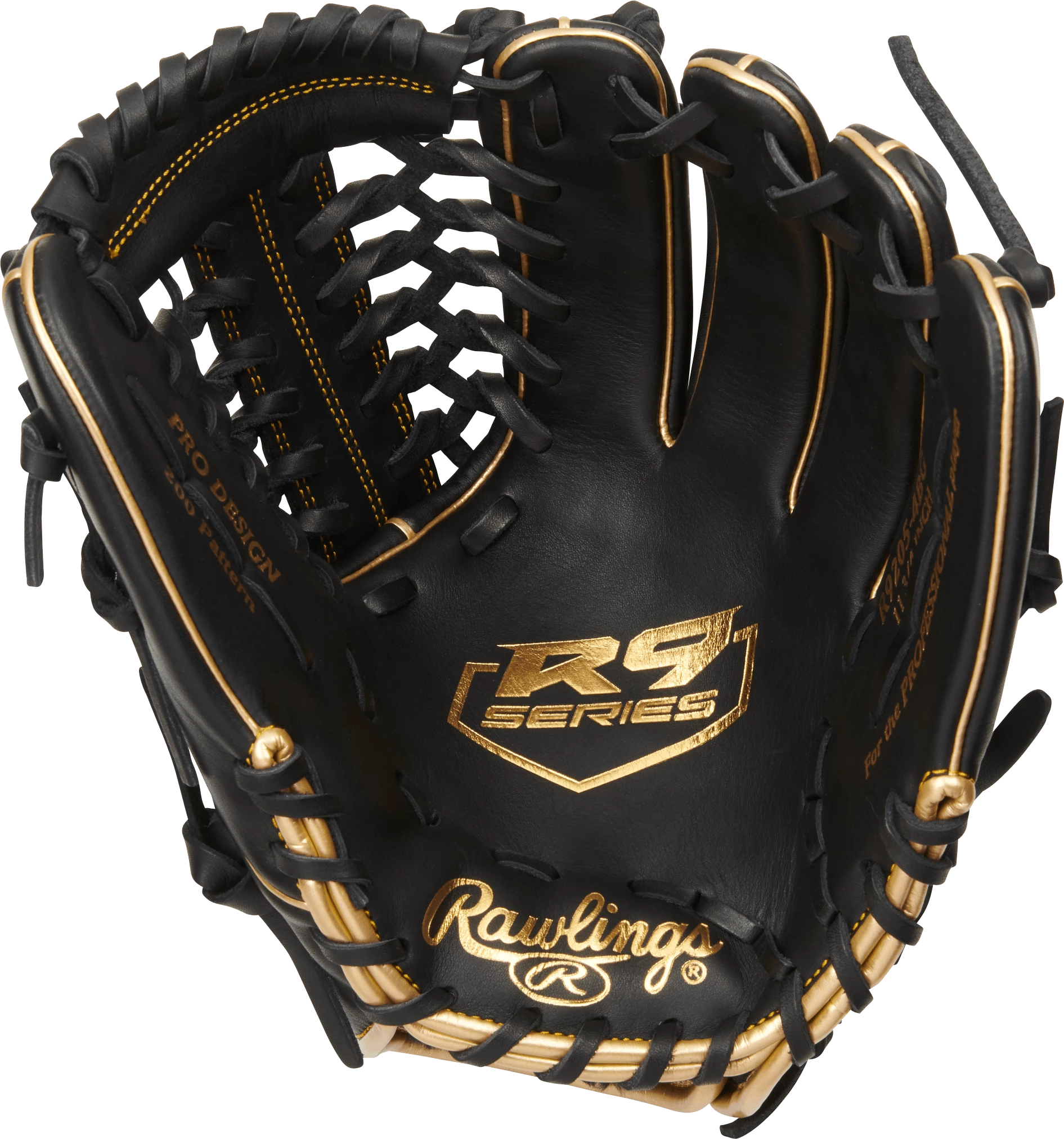 Rawlings R9 11.75" Infield/Pitcher's Baseball Glove: R9205-4BG 4 Rawlings R9 11.75" Infield/Pitcher's Baseball Glove: R9205-4BG - Image 2