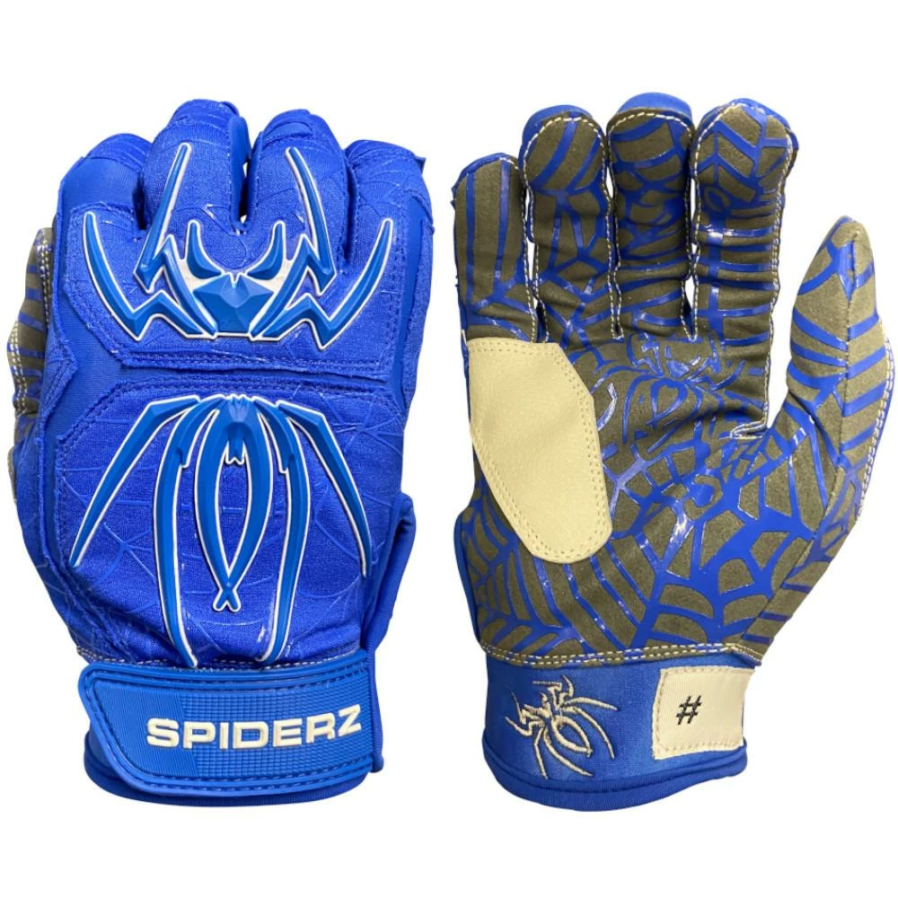 2021 Spiderz HYBRID Batting Gloves: Royal Blue/White 3 2021 Spiderz HYBRID Batting Gloves: Royal Blue/White