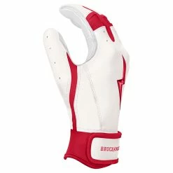 Bruce Bolt PREMIUM PRO BADER Series Short Cuff Batting Gloves: White 11 Bruce Bolt PREMIUM PRO BADER Series Short Cuff Batting Gloves: White -Deals Baseball Glove Store SC HBW SIDE