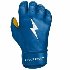Bruce Bolt PREMIUM PRO Short Cuff Batting Gloves: Royal -Deals Baseball Glove Store SC ROYG RIGHT