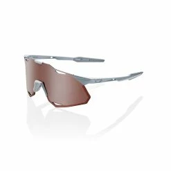 Deals Baseball Glove Store 37 100% HYPERCRAFT Sunglasses Matte Stone Grey - HiPER Crimson Silver Mirror Lens