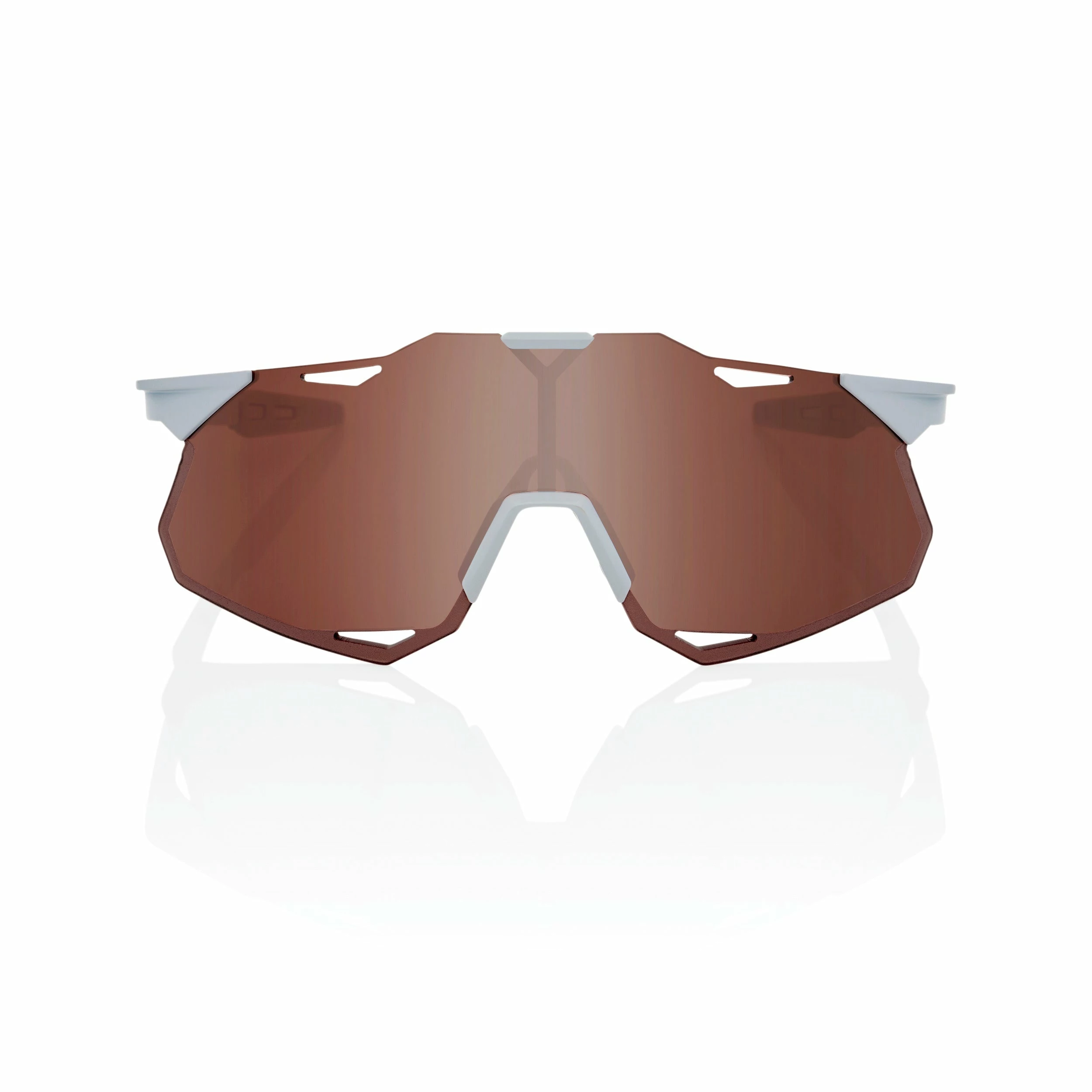 100% HYPERCRAFT Sunglasses Matte Stone Grey - HiPER Crimson Silver Mirror Lens 4 100% HYPERCRAFT Sunglasses Matte Stone Grey - HiPER Crimson Silver Mirror Lens - Image 2
