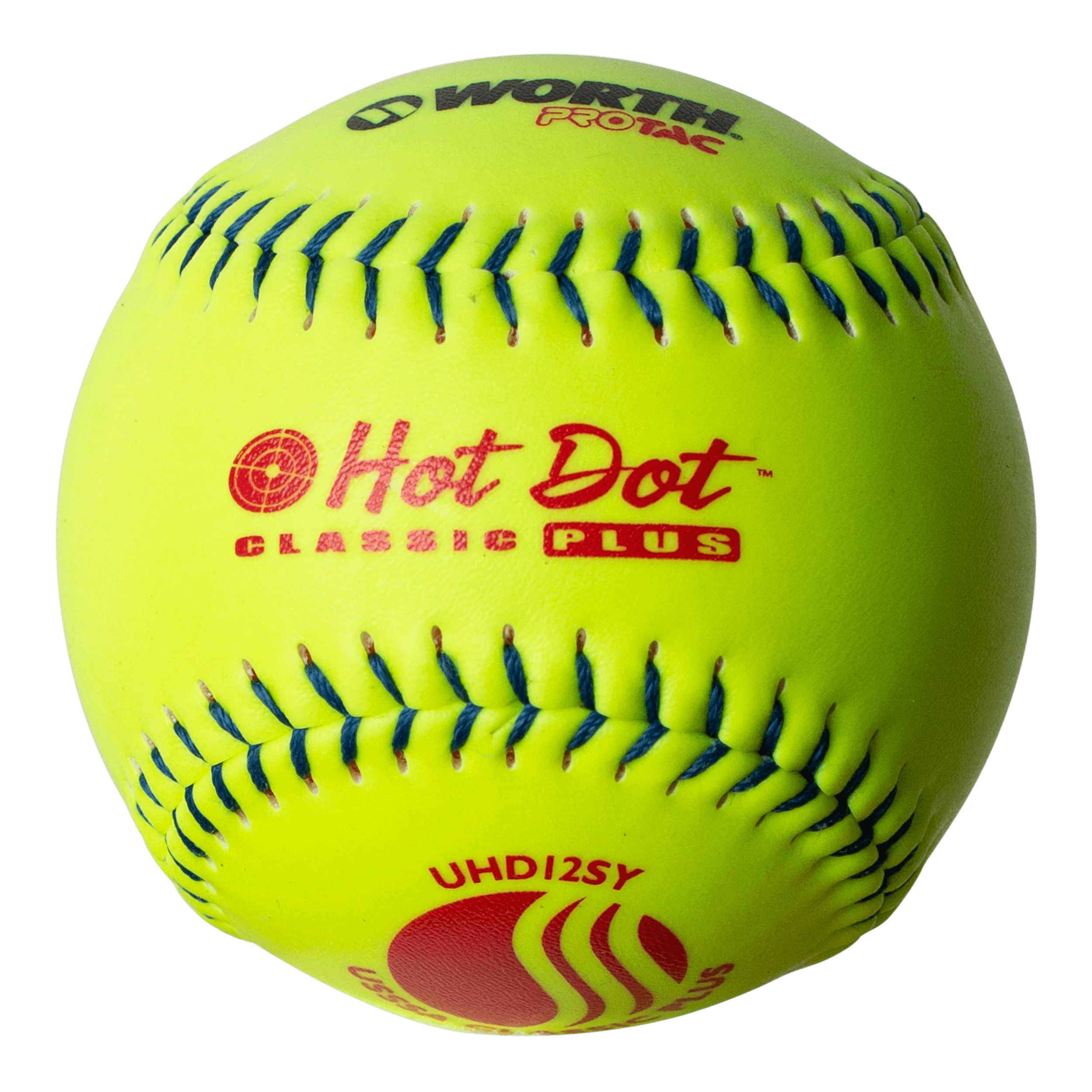 Worth 12" Classic Plus USSSA Hot Dot Slowpitch Softballs (Dozen): UHD12SY 3 Worth 12" Classic Plus USSSA Hot Dot Slowpitch Softballs (Dozen): UHD12SY