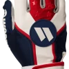 Worth Adult Red, White, And Blue Team Batting Gloves: WBATGL-RWB 2 Worth Adult Red, White, And Blue Team Batting Gloves: WBATGL-RWB -Deals Baseball Glove Store WBATGL RWB Outside