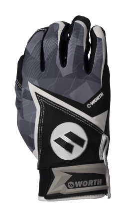 2020 Black Worth Batting Gloves: WBGL20-BLK