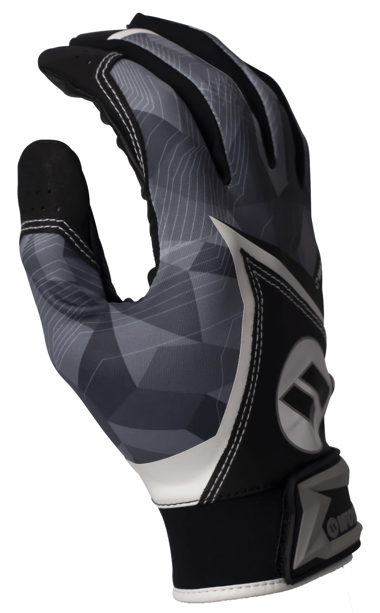2020 Black Worth Batting Gloves: WBGL20-BLK 5 2020 Black Worth Batting Gloves: WBGL20-BLK - Image 3