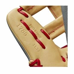 2023 Wilson A2000 1785 Super Skin 11.75" Infield Baseball Glove: WBW1009711175 -Deals Baseball Glove Store WBW100971 6 2023 A2000 IF 1785SS 1175 GreySS Blonde Red.png.cq5dam.web .1200.1200