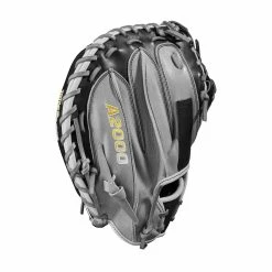 2023 Wilson A2000 M2 33.5" Baseball Catcher's Mitt: WBW100977335 13 2023 Wilson A2000 M2 33.5" Baseball Catcher's Mitt: WBW100977335 -Deals Baseball Glove Store WBW100977 3 A2000 C M2SS 335 Grey Black.png.cq5dam.web .1200.1200
