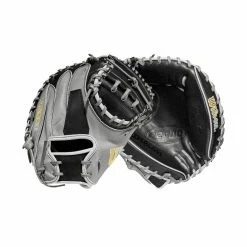 2023 Wilson A2000 M2 33.5" Baseball Catcher's Mitt: WBW100977335 17 2023 Wilson A2000 M2 33.5" Baseball Catcher's Mitt: WBW100977335 -Deals Baseball Glove Store WBW100977 8 A2000 C M2SS 335 Grey Black.png.cq5dam.web .1200.1200
