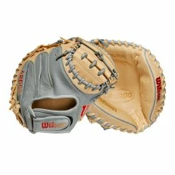 2023 Wilson A2000 PF33 Super Skin 33" Baseball Catcher's Mitt: WBW10098433 -Deals Baseball Glove Store WBW100984 8 A2000 C PF33SS 33 GreySS Blonde.png.cq5dam.web .1200.1200