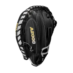 2023 Wilson A2000 M1DSS 33.5" Baseball Catcher's Mitt: WBW100995335 -Deals Baseball Glove Store WBW100995 3 A2000 C M1DSC 335 BlackSS BlackDimple White WilsonGold