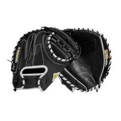 2023 Wilson A2000 M1DSS 33.5" Baseball Catcher's Mitt: WBW100995335 -Deals Baseball Glove Store WBW100995 8 A2000 C M1DSC 335 BlackSS BlackDimple White WilsonGold