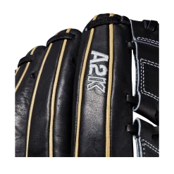 2020 Wilson A2K 12" Pitchers Baseball Glove: WTA2KRB20B2 -Deals Baseball Glove Store WTA2KRB20B2 5 A2K Pitcher B212 12 Black Blonde Alt 04