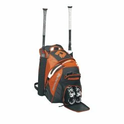 DeMarini VooDoo Rebirth Equipment Backpack (Multiple Colors): WTD9105 -Deals Baseball Glove Store WTD9105OR Voodoo Rebirth Backpack Orange Stuffed