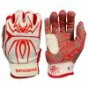 2021 Spiderz HYBRID Batting Gloves: White/Red -Deals Baseball Glove Store WhiteRed