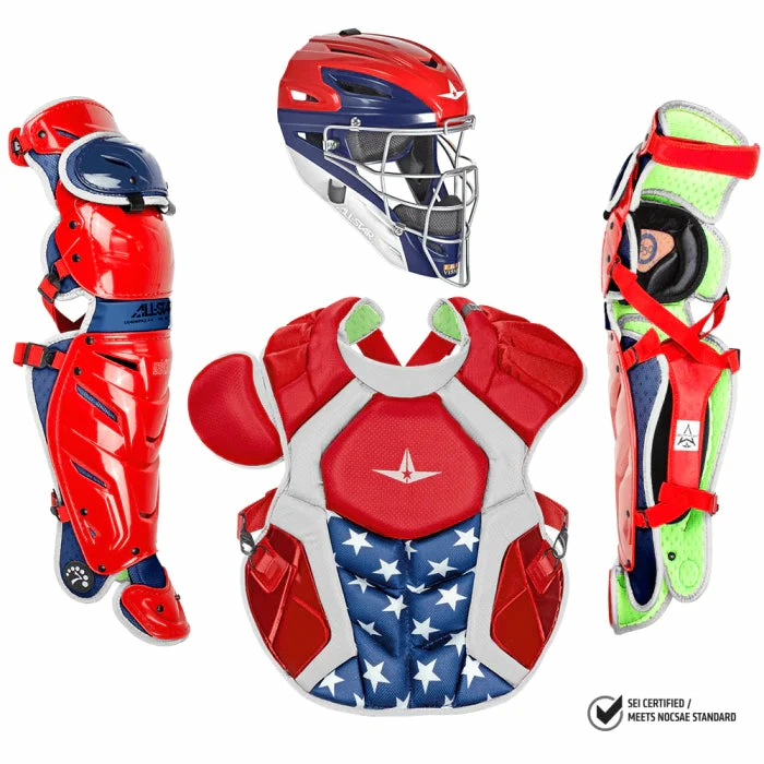 All-Star S7 AXIS (Adult) Two Tone Catcher's Kit NOCSAE APPROVED: CKCCPRO1X-TT 9 All-Star S7 AXIS (Adult) Two Tone Catcher's Kit NOCSAE APPROVED: CKCCPRO1X-TT - Image 7