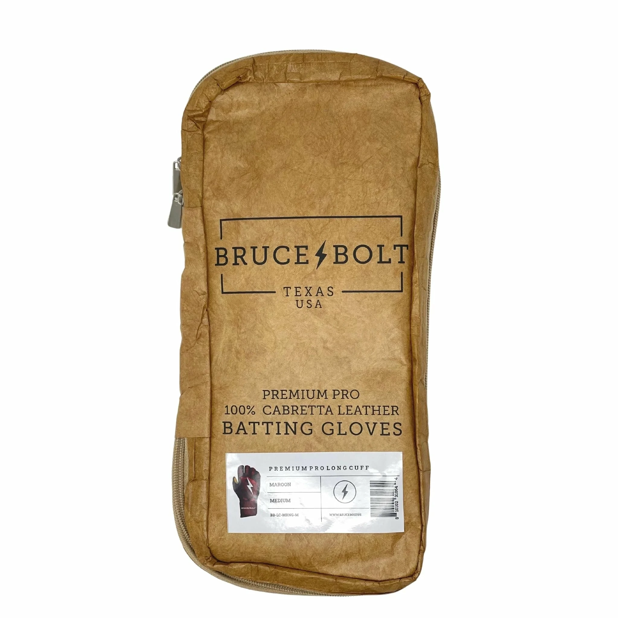 Bruce Bolt PREMIUM PRO Long Cuff Batting Gloves: Maroon 9 Bruce Bolt PREMIUM PRO Long Cuff Batting Gloves: Maroon - Image 7