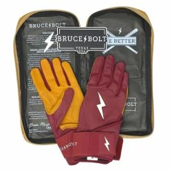 Bruce Bolt PREMIUM PRO Long Cuff Batting Gloves: Maroon 13 Bruce Bolt PREMIUM PRO Long Cuff Batting Gloves: Maroon -Deals Baseball Glove Store premium pro long cuff batting gloves maroon brucebolt 551411